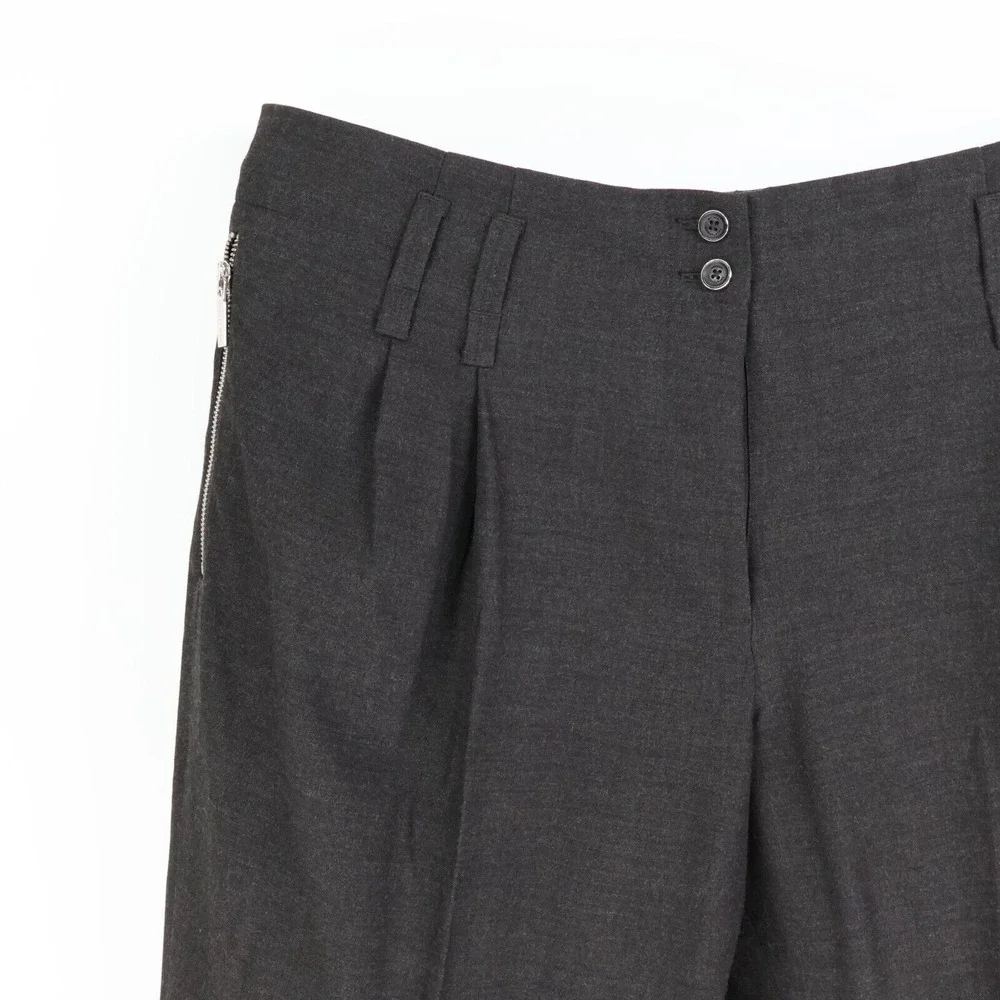 Michael Kors Dress Pants Womens Sz 16 Gray Pleated Front Zipped‎ Pockets NWT $99